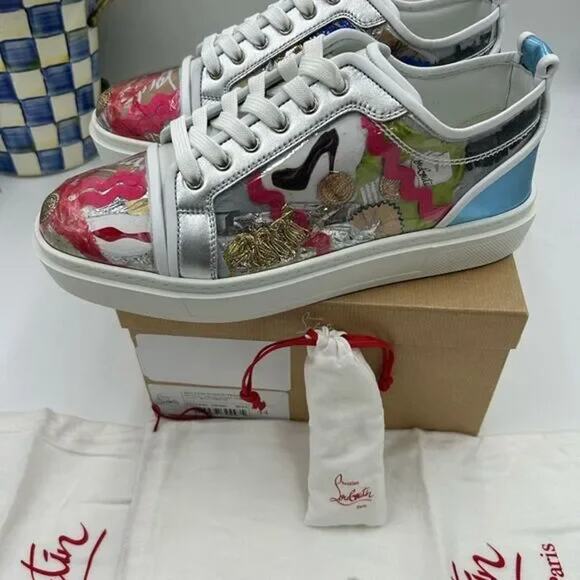 Men's Christian Louboutin adolon trash, limited edition sneaker size 44 - Picture 7 of 8
